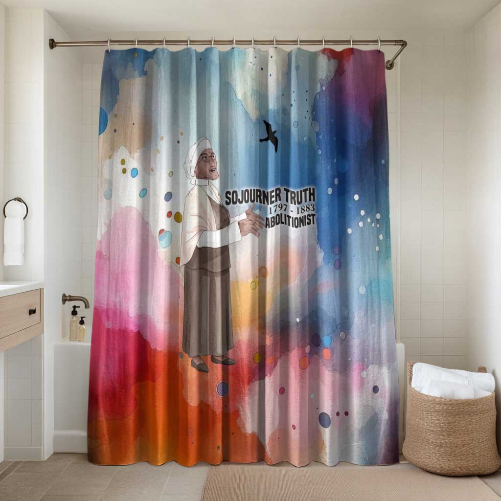 Sojourner Truth Bathroom Set I Sell the Shadow - Abolitionist Legacy Watercolor Design - African Pride