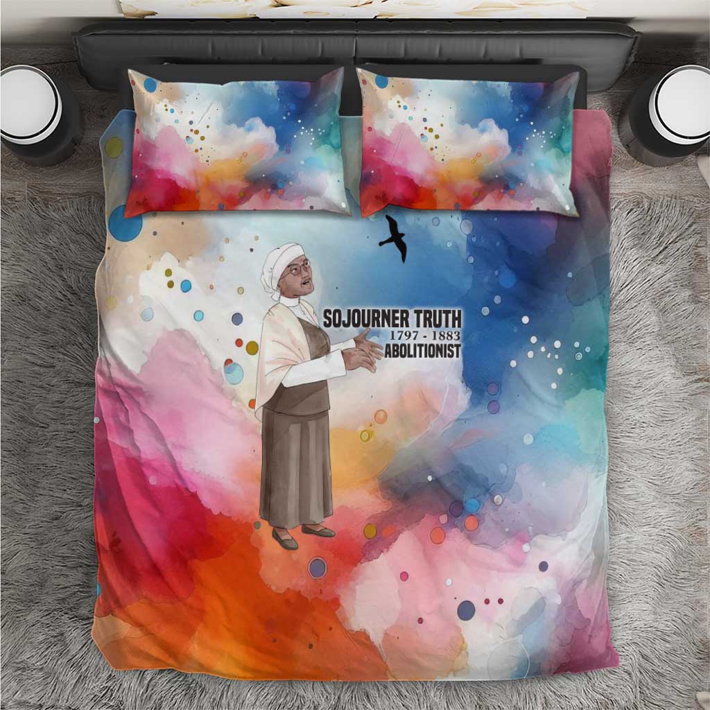 Sojourner Truth Bedding Set I Sell the Shadow - Abolitionist Legacy Watercolor Design - African Pride