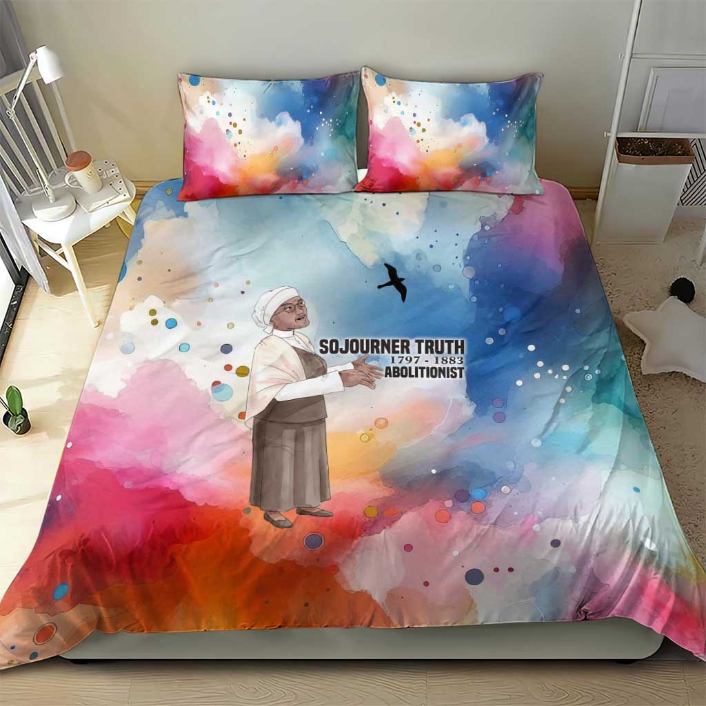 Sojourner Truth Bedding Set I Sell the Shadow - Abolitionist Legacy Watercolor Design - African Pride