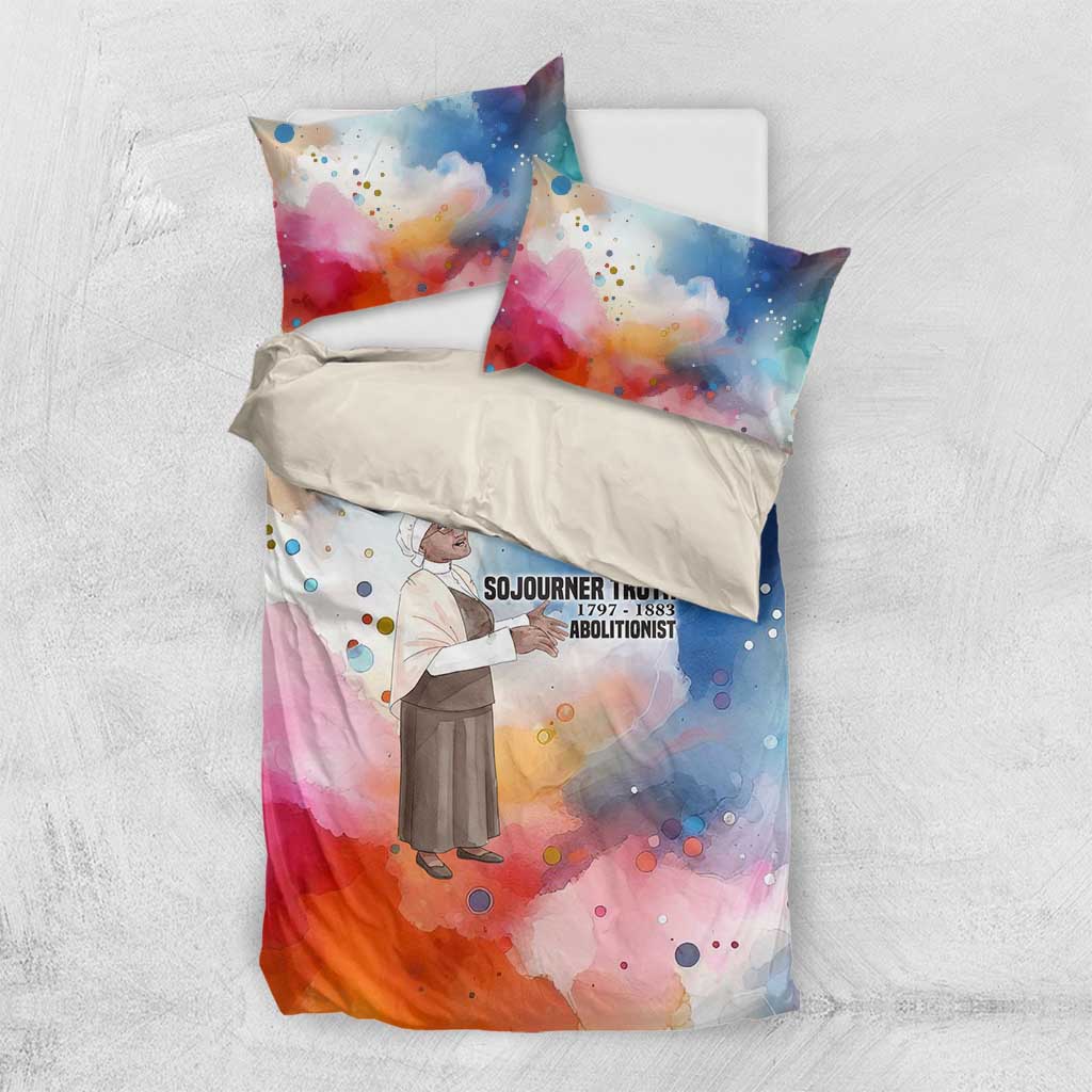 Sojourner Truth Bedding Set I Sell the Shadow - Abolitionist Legacy Watercolor Design - African Pride