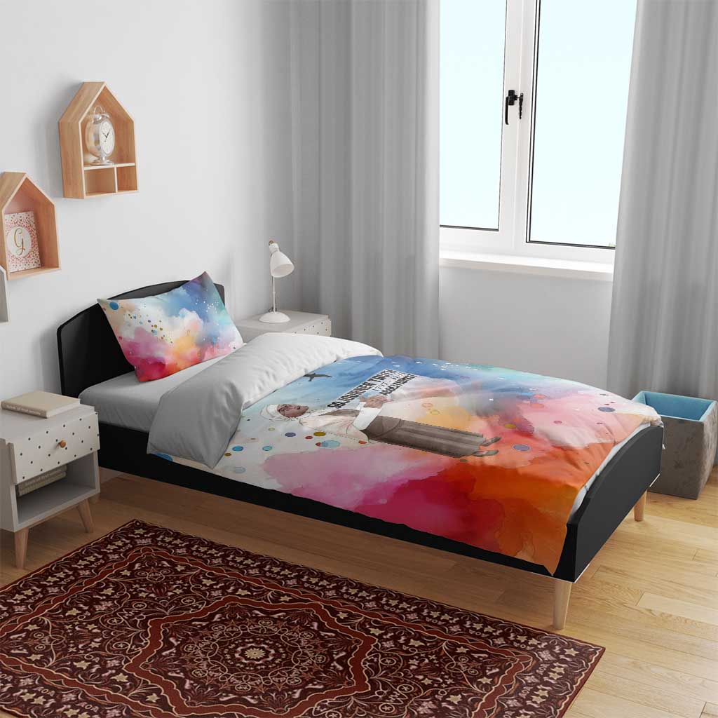 Sojourner Truth Bedding Set I Sell the Shadow - Abolitionist Legacy Watercolor Design - African Pride
