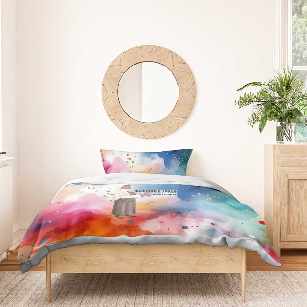 Sojourner Truth Bedding Set I Sell the Shadow - Abolitionist Legacy Watercolor Design - African Pride