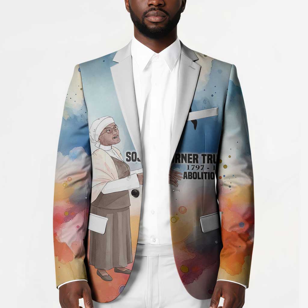 Sojourner Truth Blazer I Sell the Shadow - Abolitionist Legacy Watercolor Design - African Pride