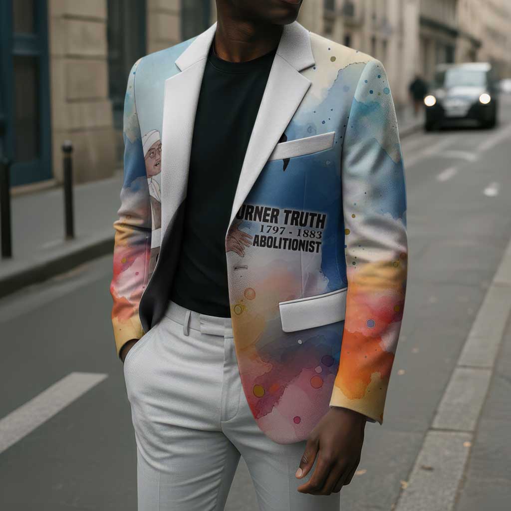 Sojourner Truth Blazer I Sell the Shadow - Abolitionist Legacy Watercolor Design - African Pride