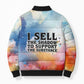 Sojourner Truth Bomber Puffer Jacket I Sell the Shadow - Abolitionist Legacy Watercolor Design - African Pride
