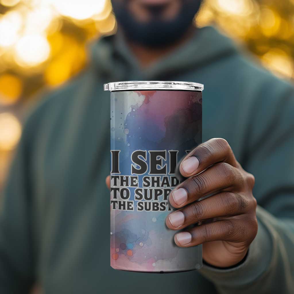 Sojourner Truth 4 in 1 Can Cooler Tumbler I Sell the Shadow - Abolitionist Legacy Watercolor Design - African Pride