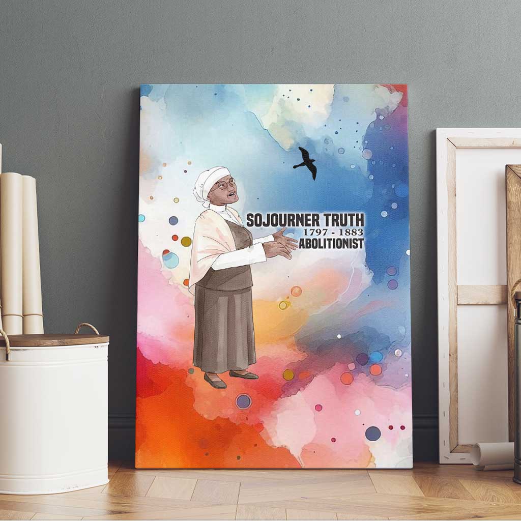 Sojourner Truth Canvas Wall Art I Sell the Shadow - Abolitionist Legacy Watercolor Design - African Pride