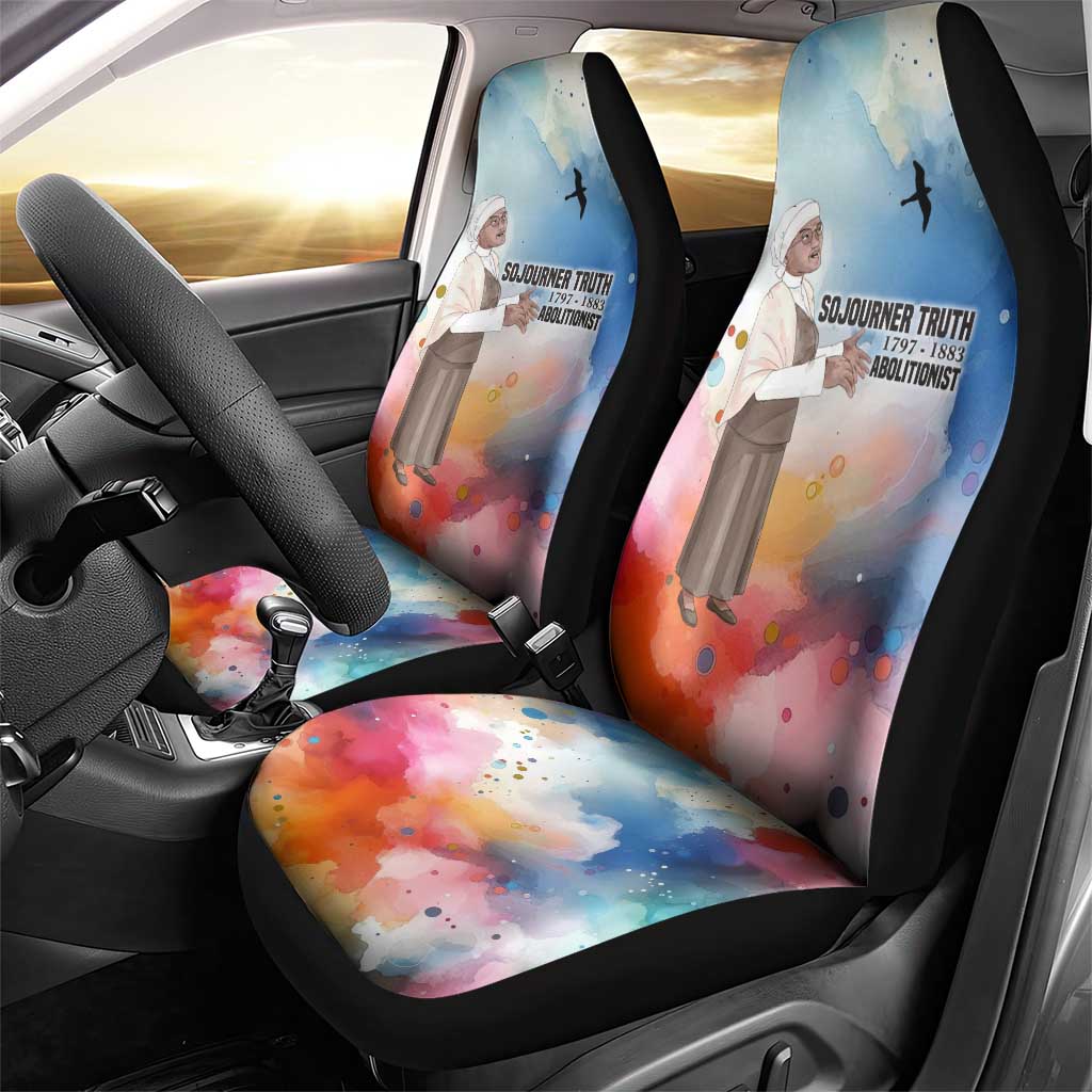 Sojourner Truth Car Seat Cover I Sell the Shadow - Abolitionist Legacy Watercolor Design - African Pride