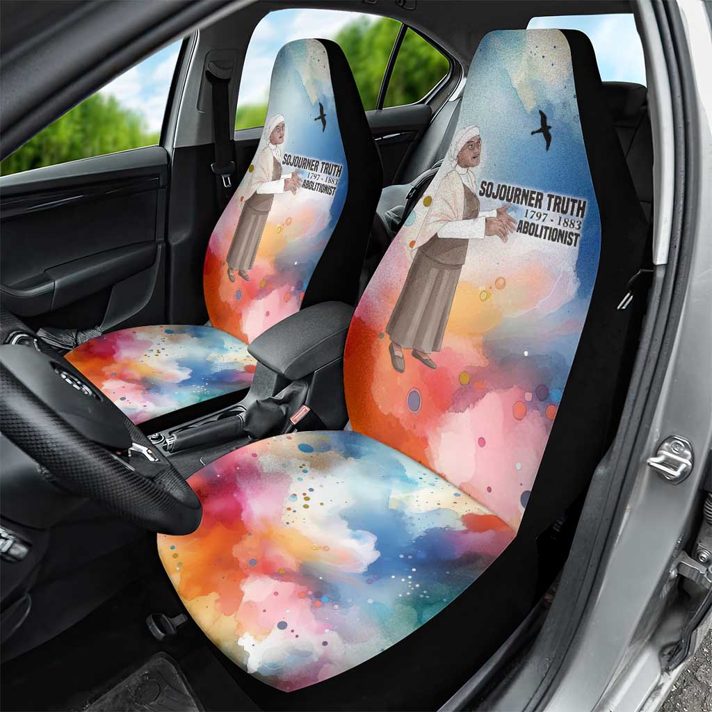 Sojourner Truth Car Seat Cover I Sell the Shadow - Abolitionist Legacy Watercolor Design - African Pride