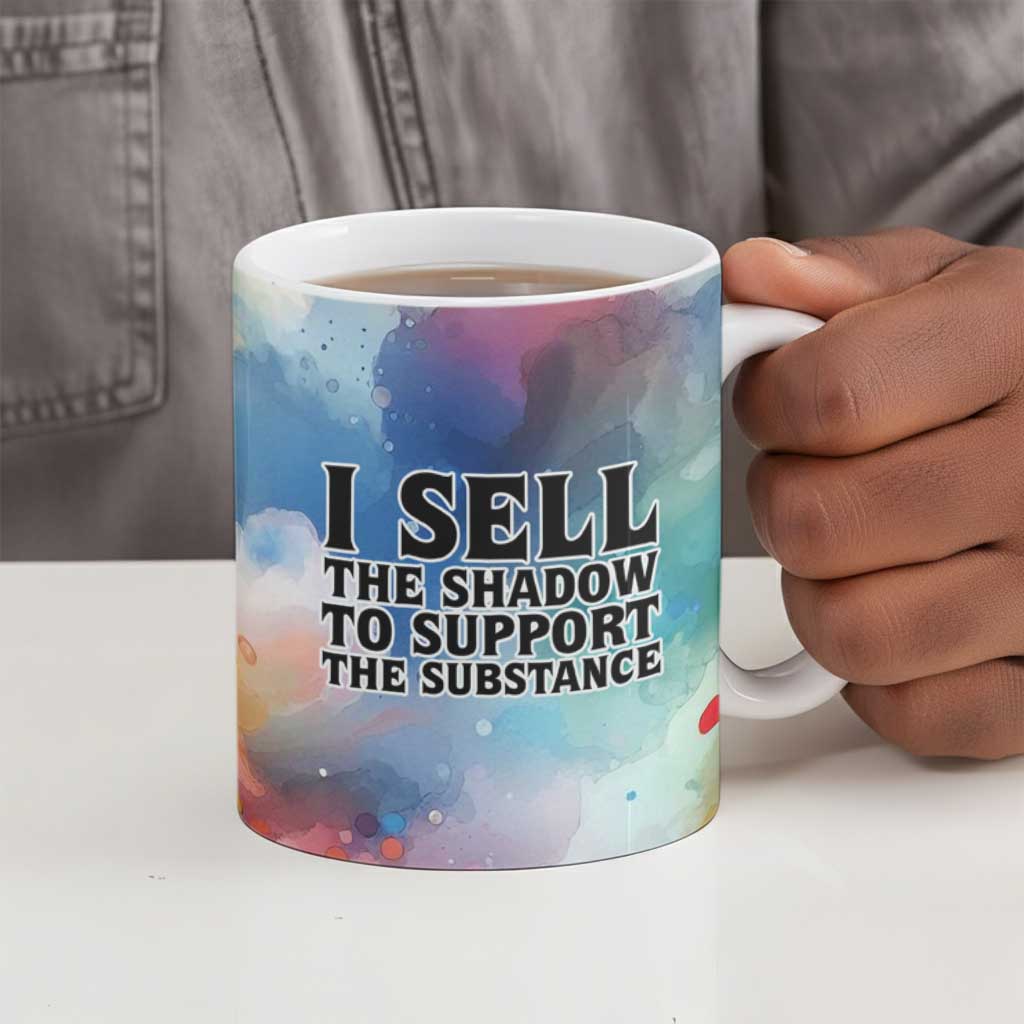 Sojourner Truth Ceramic Mug I Sell the Shadow - Abolitionist Legacy Watercolor Design - African Pride
