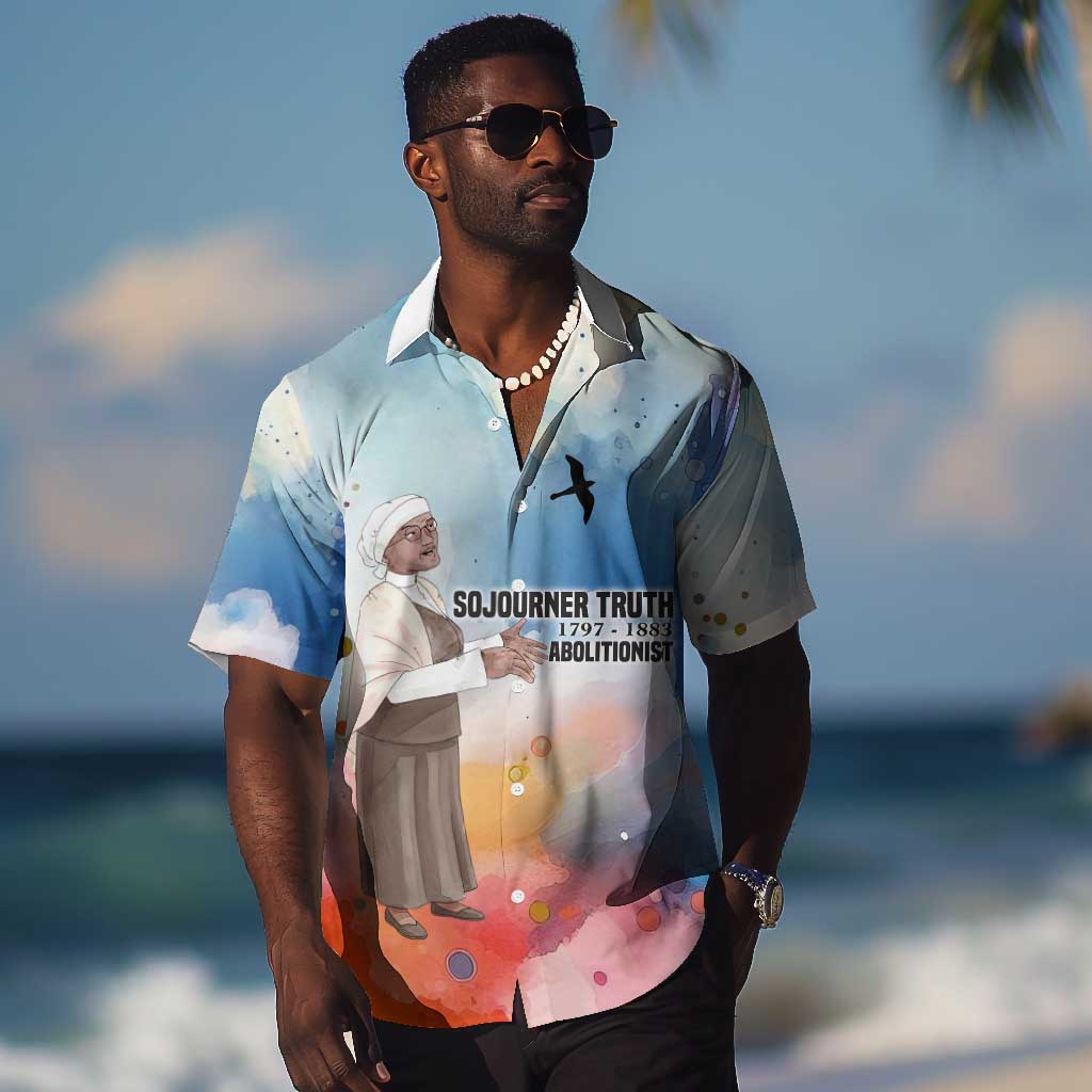 Sojourner Truth Hawaiian Shirt I Sell the Shadow - Abolitionist Legacy Watercolor Design TS04