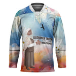Sojourner Truth Hockey Jersey I Sell the Shadow - Abolitionist Legacy Watercolor Design - African Pride
