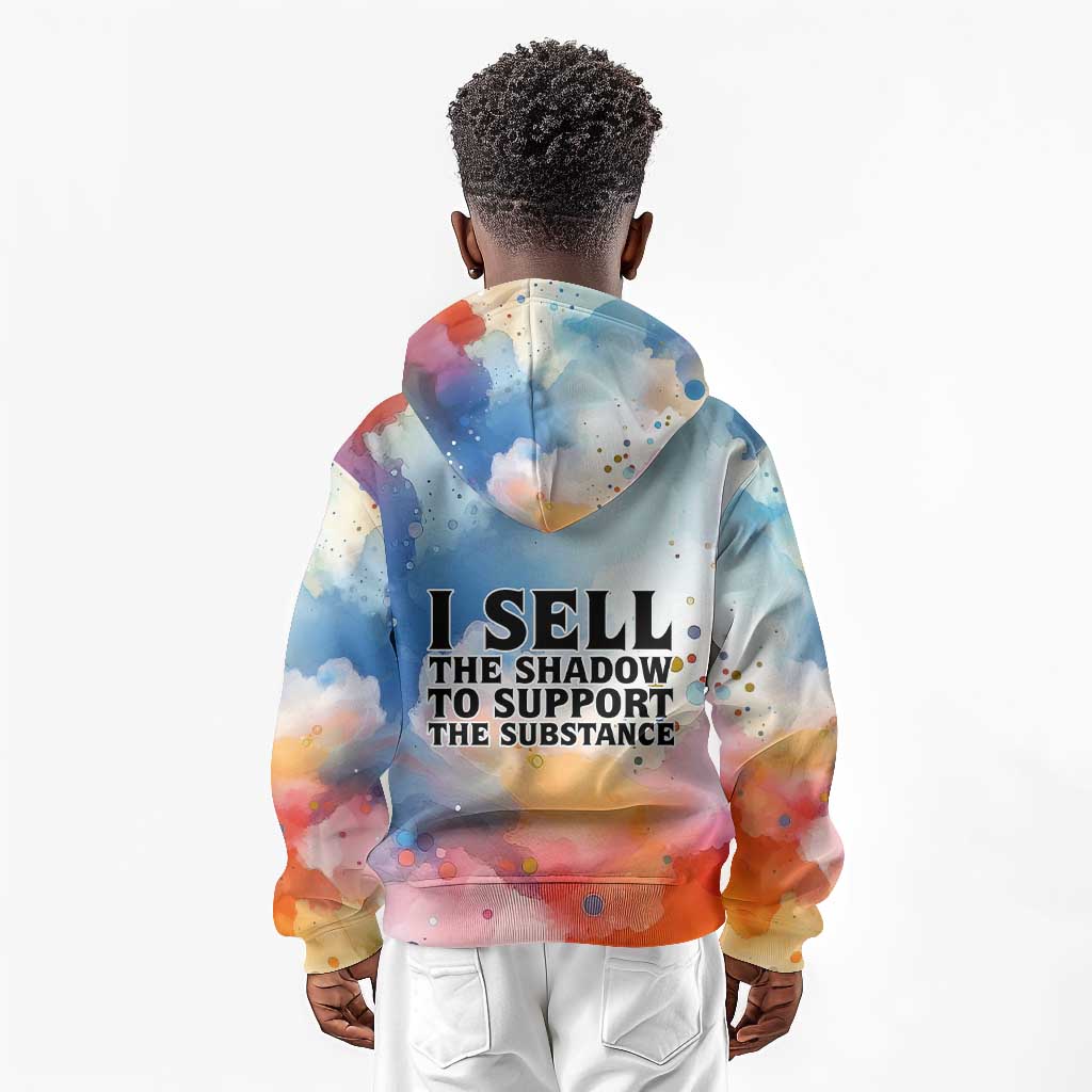 Sojourner Truth Kid Hoodie I Sell the Shadow - Abolitionist Legacy Watercolor Design - African Pride