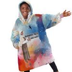 Sojourner Truth Kid Wearable Blanket Hoodie I Sell the Shadow - Abolitionist Legacy Watercolor Design - African Pride