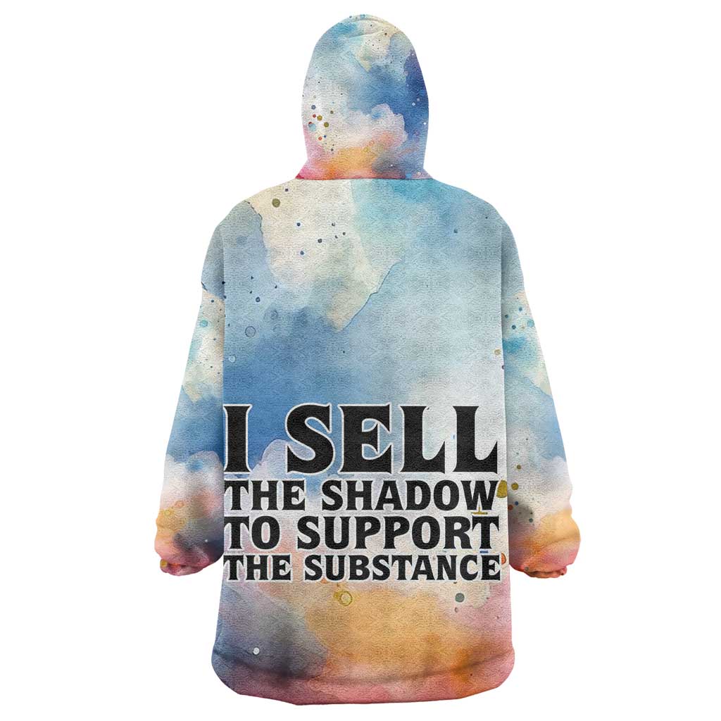 Sojourner Truth Kid Wearable Blanket Hoodie I Sell the Shadow - Abolitionist Legacy Watercolor Design - African Pride