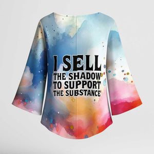 Sojourner Truth Kimono Sleeve Blouse I Sell the Shadow - Abolitionist Legacy Watercolor Design - African Pride