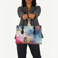 Sojourner Truth Leather Bag I Sell the Shadow - Abolitionist Legacy Watercolor Design - African Pride
