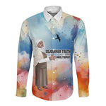 Sojourner Truth Long Sleeve Button Shirt I Sell the Shadow - Abolitionist Legacy Watercolor Design - African Pride