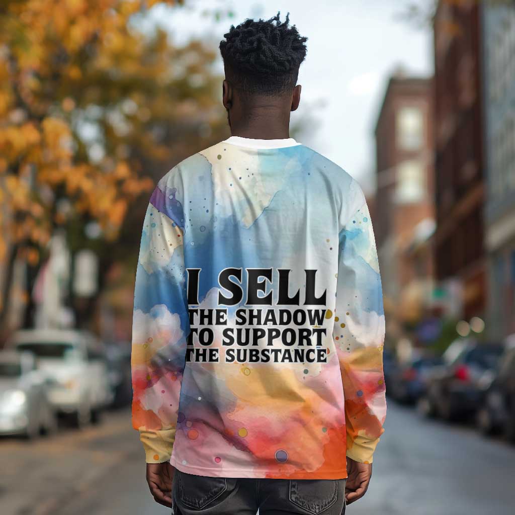Sojourner Truth Long Sleeve Shirt I Sell the Shadow - Abolitionist Legacy Watercolor Design - African Pride