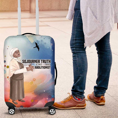 Sojourner Truth Luggage Cover I Sell the Shadow - Abolitionist Legacy Watercolor Design - African Pride