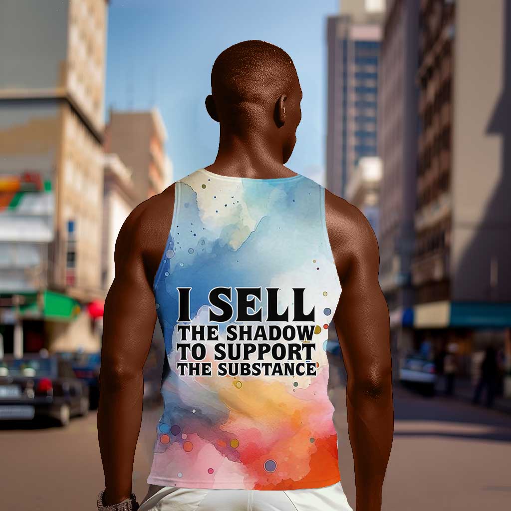 Sojourner Truth Men Tank Top I Sell the Shadow - Abolitionist Legacy Watercolor Design - African Pride