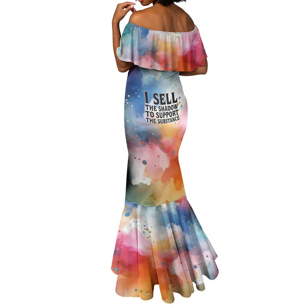 Sojourner Truth Mermaid Dress I Sell the Shadow - Abolitionist Legacy Watercolor Design - African Pride