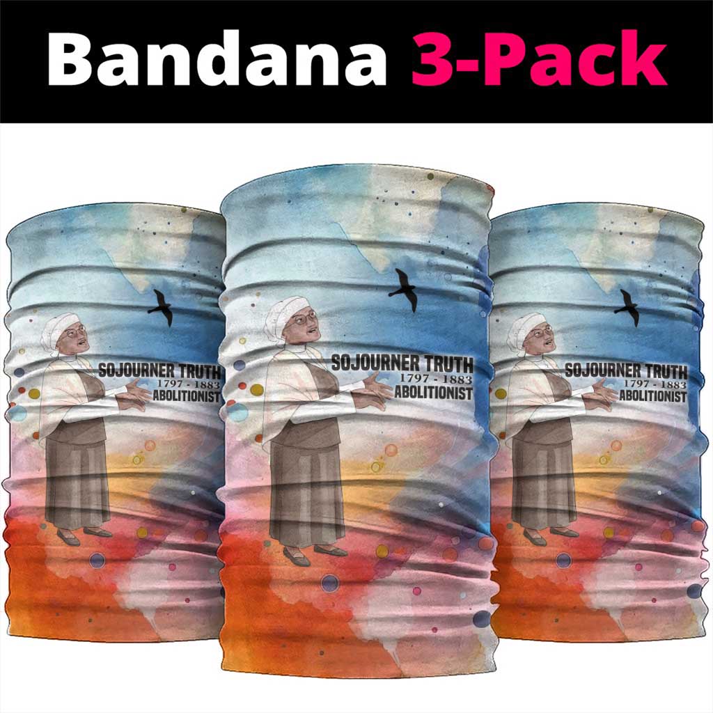 Sojourner Truth Neck Gaiter I Sell the Shadow - Abolitionist Legacy Watercolor Design - African Pride