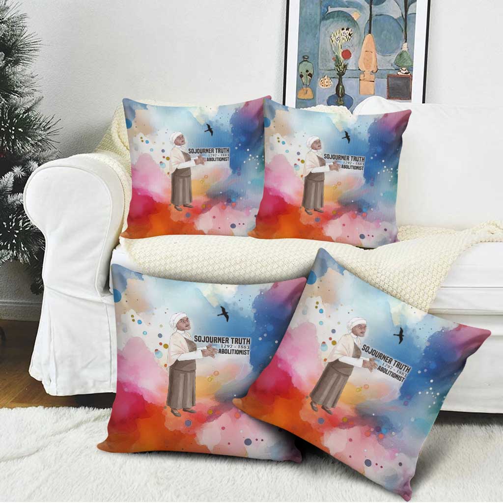 Sojourner Truth Pillow Cover I Sell the Shadow - Abolitionist Legacy Watercolor Design - African Pride