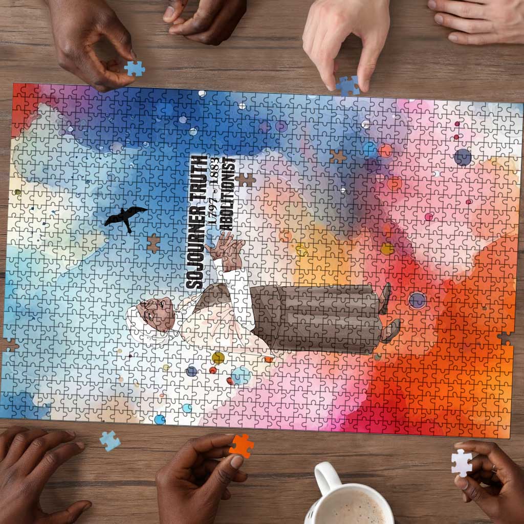 Sojourner Truth Puzzle I Sell the Shadow - Abolitionist Legacy Watercolor Design - African Pride
