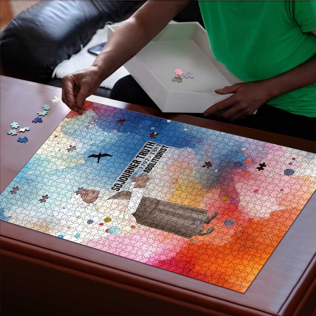 Sojourner Truth Puzzle I Sell the Shadow - Abolitionist Legacy Watercolor Design - African Pride