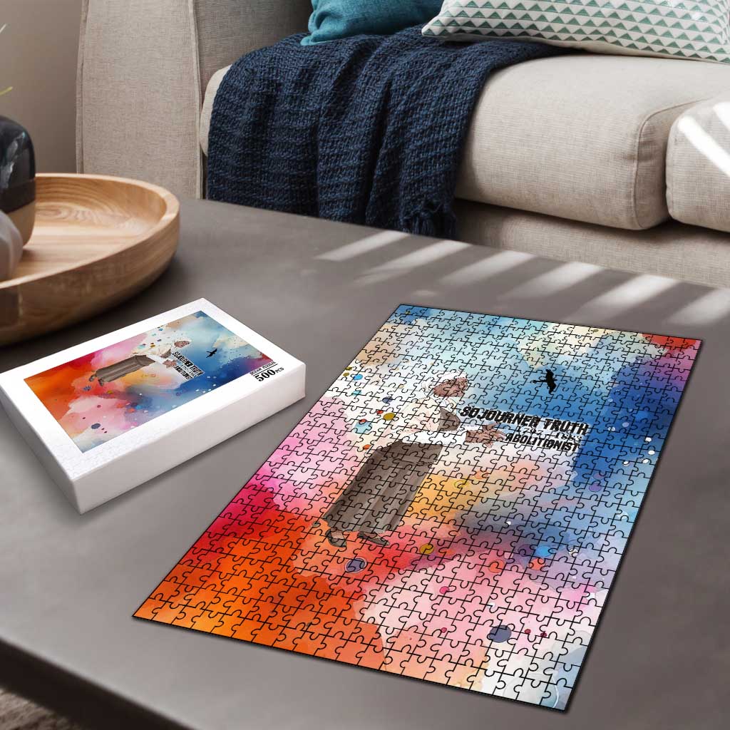 Sojourner Truth Puzzle I Sell the Shadow - Abolitionist Legacy Watercolor Design - African Pride