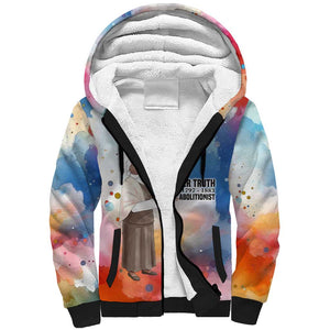 Sojourner Truth Sherpa Hoodie I Sell the Shadow - Abolitionist Legacy Watercolor Design - African Pride