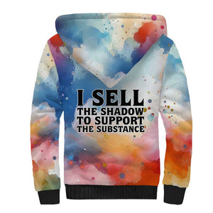 Sojourner Truth Sherpa Hoodie I Sell the Shadow - Abolitionist Legacy Watercolor Design - African Pride