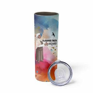 Sojourner Truth Skinny Tumbler I Sell the Shadow - Abolitionist Legacy Watercolor Design - African Pride