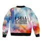 Sojourner Truth Sleeve Zip Bomber Jacket I Sell the Shadow - Abolitionist Legacy Watercolor Design - African Pride