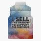 Sojourner Truth Sleeveless Puffer Jacket I Sell the Shadow - Abolitionist Legacy Watercolor Design - African Pride