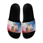 Sojourner Truth Slide Sandals I Sell the Shadow - Abolitionist Legacy Watercolor Design - African Pride