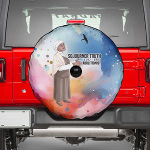 Sojourner Truth Spare Tire Cover I Sell the Shadow - Abolitionist Legacy Watercolor Design - African Pride