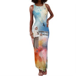 Sojourner Truth Tank Maxi Dress I Sell the Shadow - Abolitionist Legacy Watercolor Design - African Pride