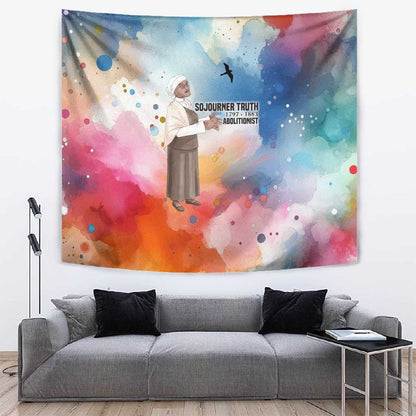 Sojourner Truth Tapestry I Sell the Shadow - Abolitionist Legacy Watercolor Design - African Pride