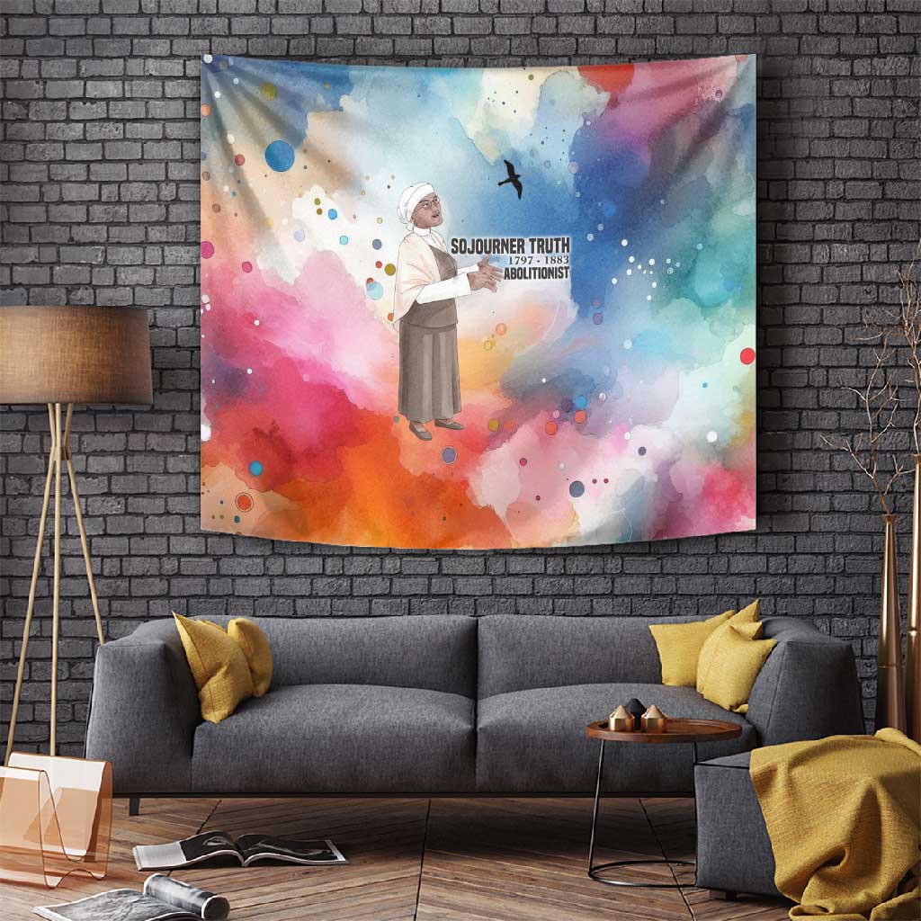 Sojourner Truth Tapestry I Sell the Shadow - Abolitionist Legacy Watercolor Design - African Pride