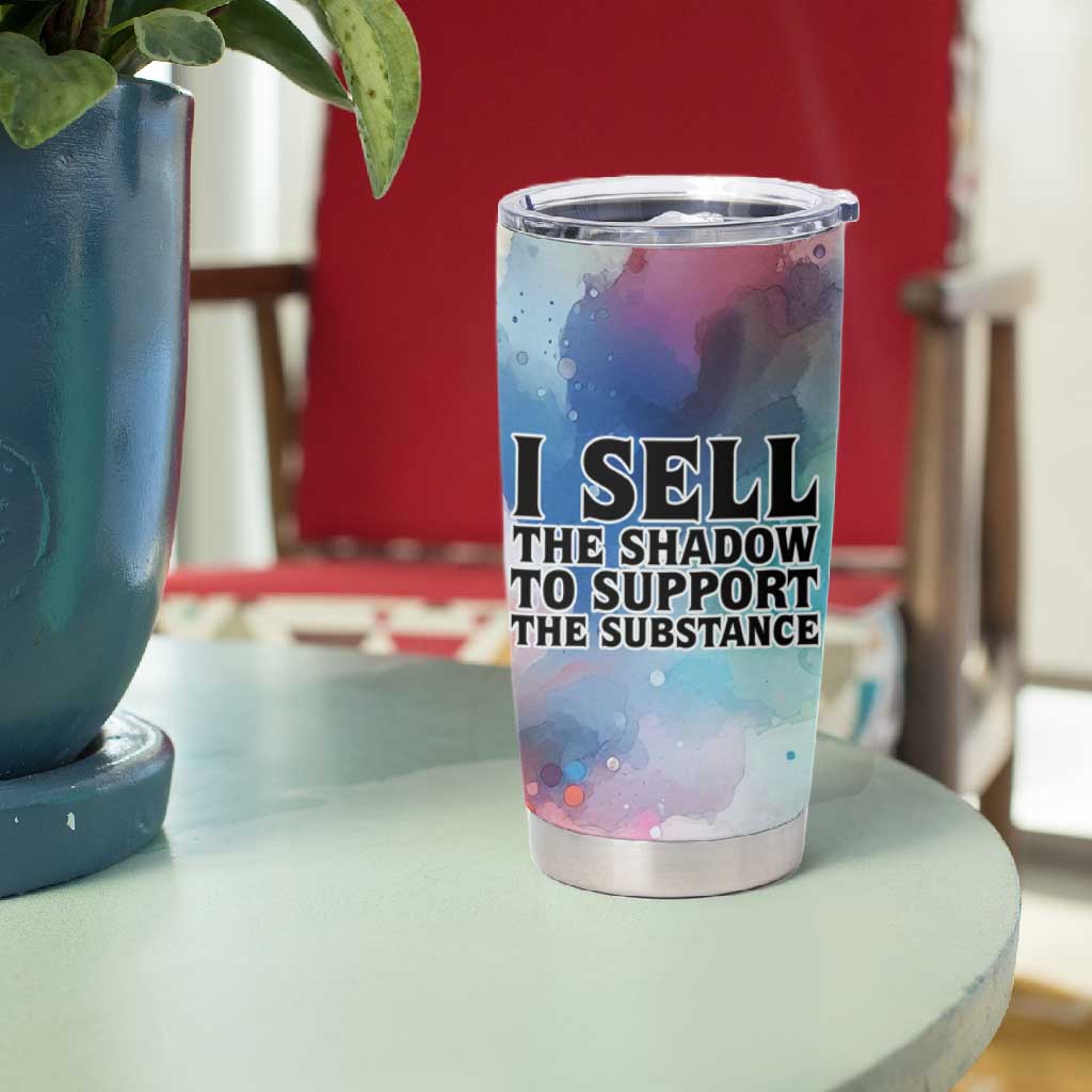 Sojourner Truth Tumbler Cup I Sell the Shadow - Abolitionist Legacy Watercolor Design - African Pride