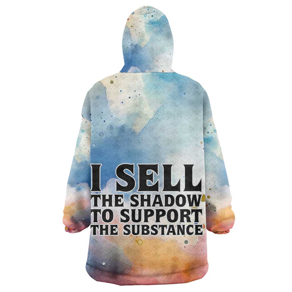 Sojourner Truth Wearable Blanket Hoodie I Sell the Shadow - Abolitionist Legacy Watercolor Design - African Pride