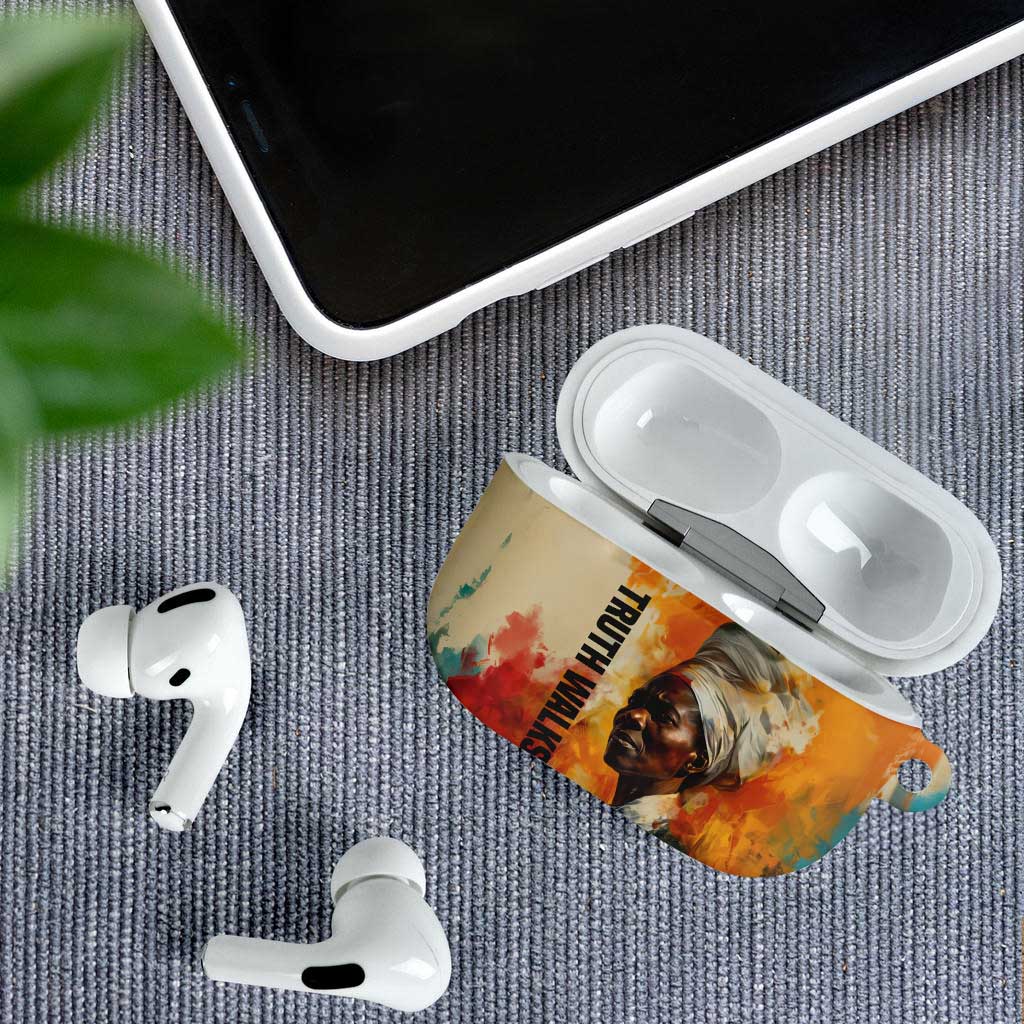 Sojourner Truth AirPods Case Truth Walks - Bold Portrait and Empowerment Design - African Pride