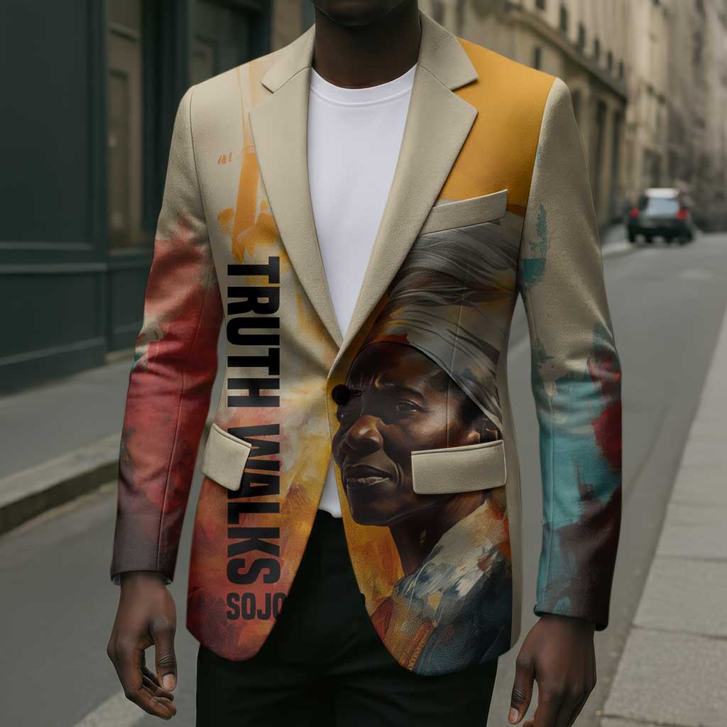 Sojourner Truth Blazer Truth Walks - Bold Portrait and Empowerment Design - African Pride