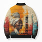 Sojourner Truth Bomber Puffer Jacket Truth Walks - Bold Portrait and Empowerment Design - African Pride