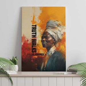 Sojourner Truth Canvas Wall Art Truth Walks - Bold Portrait and Empowerment Design - African Pride