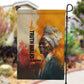 Sojourner Truth Garden Flag Truth Walks - Bold Portrait and Empowerment Design - African Pride