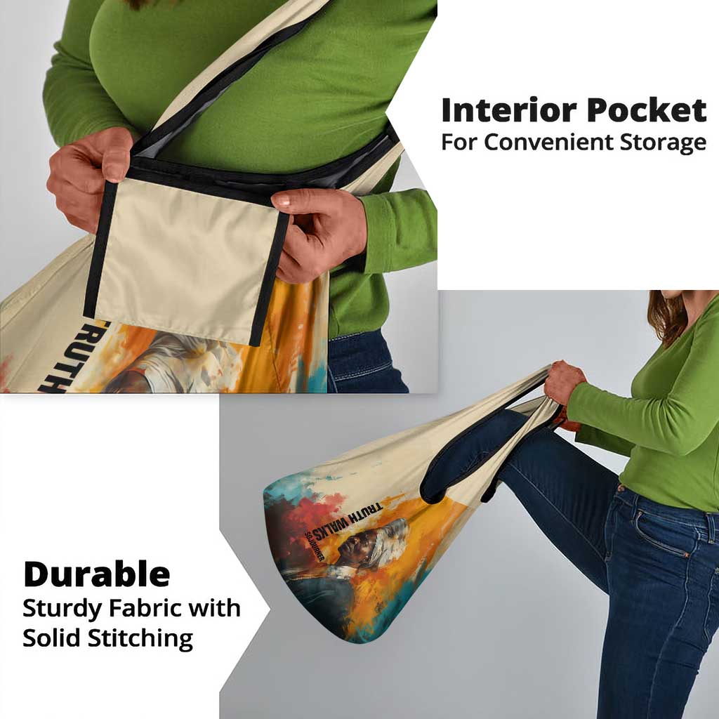 Sojourner Truth Grocery Bag Truth Walks - Bold Portrait and Empowerment Design - African Pride