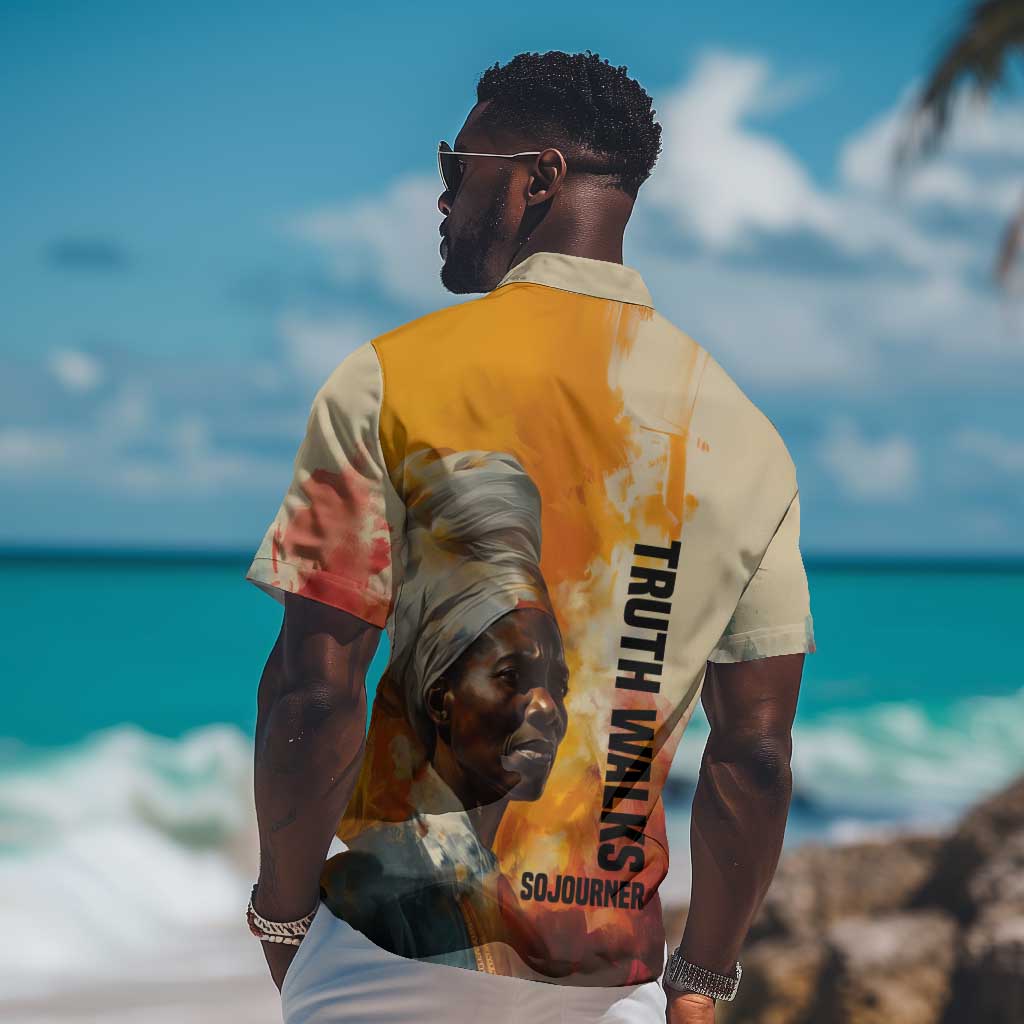 Sojourner Truth Hawaiian Shirt Truth Walks - Bold Portrait and Empowerment Design TS04